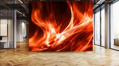 fire flames background Wall mural