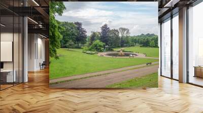 Pictures of Avenham Park, Preston, Lancashire. June 2020 Wall mural