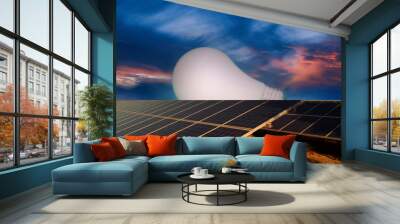 solar panel/power bulbs  Wall mural