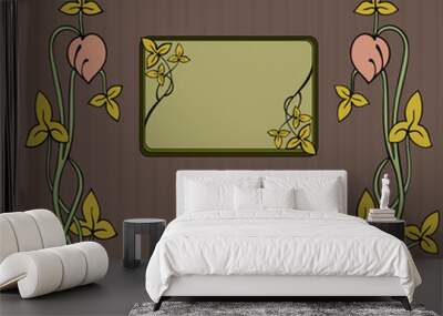 ArtDeco stylisierter Hintergrund Wall mural