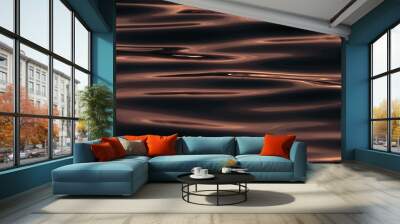 Sunset on the Water surface Wall mural