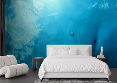 Underwater Bubbles Sunlight, Underwater background Bubbles Wall mural