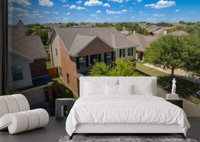 aerial view of a subdivision Wall mural