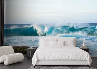 crashing ocean waves Wall mural