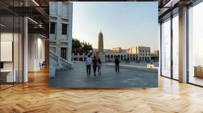 Doha market Wall mural