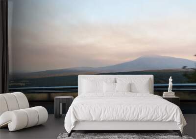 Smoky Sunset in Northerrn California Wall mural