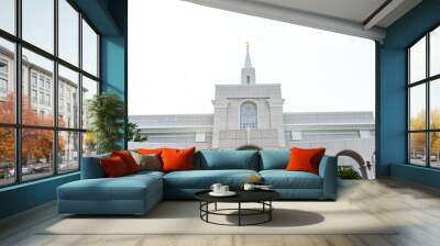 the bountiful utah temple  Wall mural