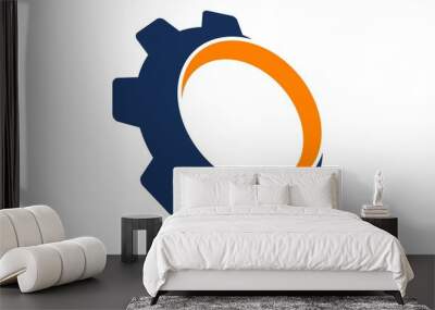 Gear Template Logo Wall mural