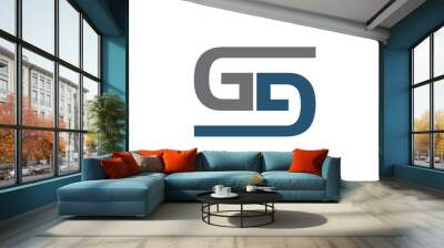 Letter GD  Modern Logo  Wall mural