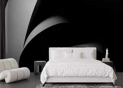 Abstract concept architectural, dark background Wall mural