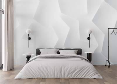 Abstract elements in blank space, background Wall mural