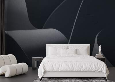 abstract shapes detail, dark background Wall mural