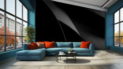 abstract shapes detail, dark background Wall mural