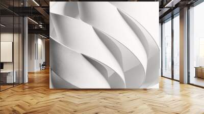 Creative image with curved elements, abstract. Wall mural