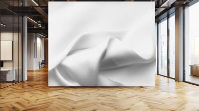 White satin silk, elegant fabric for backgrounds Wall mural