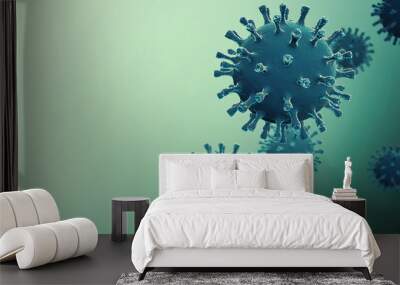 Corona virus Wall mural