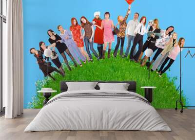 active people!!! Wall mural