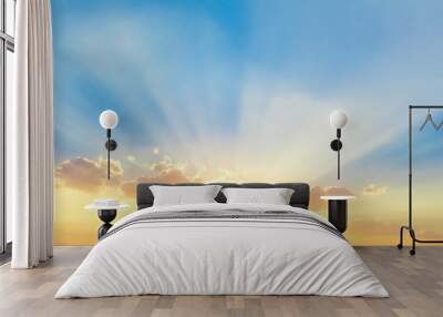 beautiful sunset Wall mural