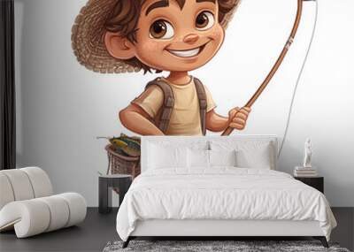 Happy Fisher Kid Wall mural