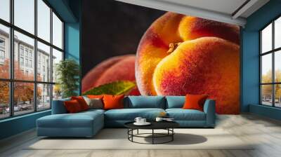 peach closeup Wall mural