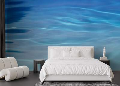 Blurred water surface.Abstract close up blue water background. Wall mural