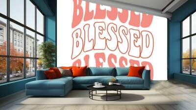  Christian retro isolated typography design Wall mural