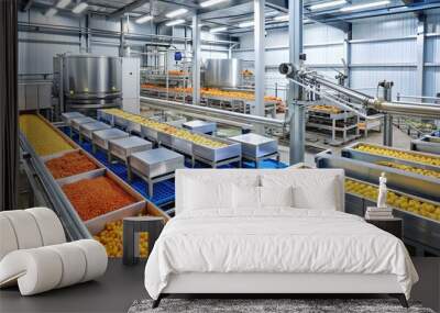 Automated food factory Wall mural