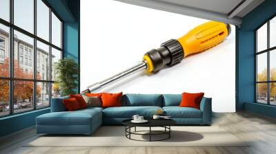 Nut Driver/Socket screwdriver insolated on white  Wall mural