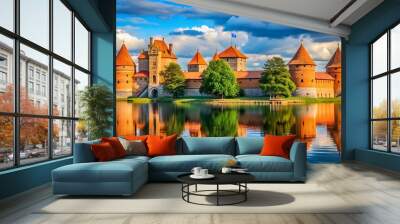 Trakai castle in Lithuania Wall mural