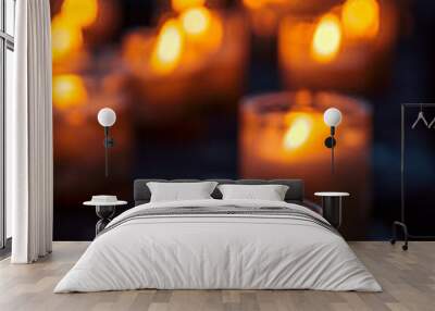 candles in the dark Wall mural