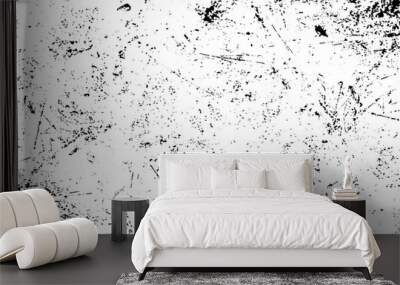 grunge texture white and black. sketch abstract to create distressed effect. overlay distress grain  Wall mural