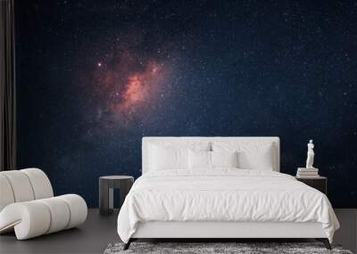 Beautiful starry sky wallpaper. Deep space with many stars and galaxies Wall mural