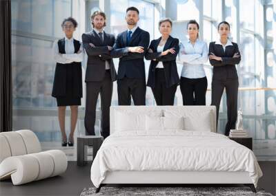 Team portrait of business people Wall mural