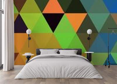 triangular motif. triangle pattern. tribal motif. triangle background Wall mural