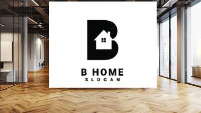 B initial house logo icon design vector Wall mural