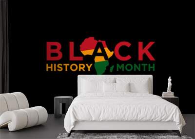 black history month celebration illustration design Wall mural