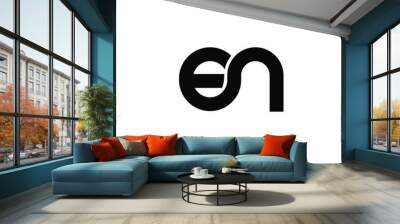 simple en logo design Wall mural