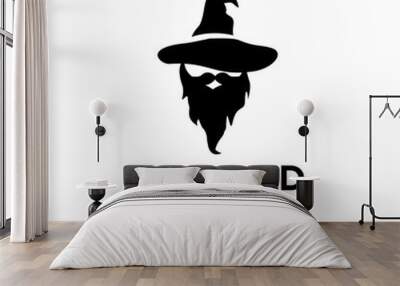 wizard logo icon designs illustration template vector Wall mural