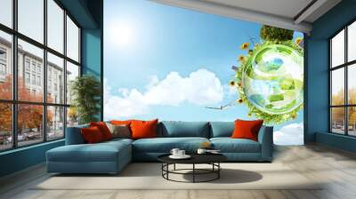 Clean environment concept banner Wall mural