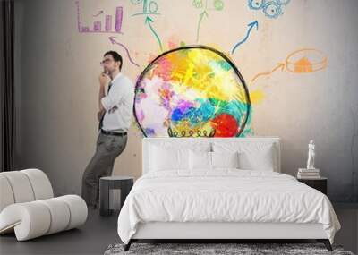 Creative business idea Wall mural