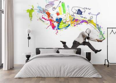 Fast creative business Wall mural