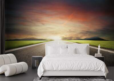 Follow the road to success Wall mural