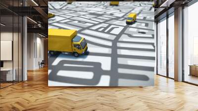 GPS tracking Wall mural