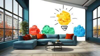 idea and innovation concept Wall mural