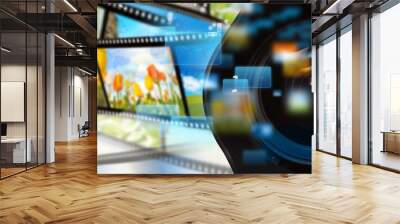 Multimedia streaming Wall mural