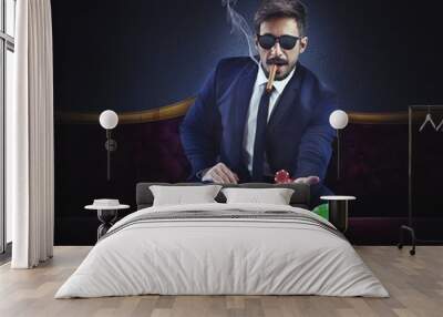 Rich gambler Wall mural