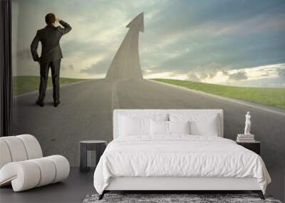 the road to success Wall mural