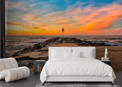 sunrise at the beach Wall mural