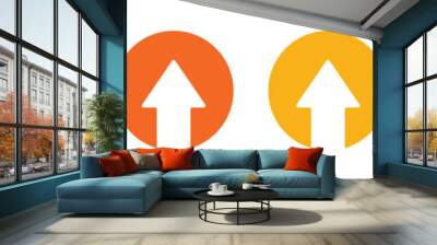 Vector Up Arrow Icon Set In Multiple Color Wall mural