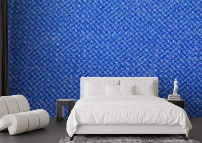 Blue fabric close-up texture background Wall mural